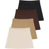imageReal Essentials 4 Pack Girls Active Skort Athletic Performance Skirt  Tennis Golf Skirt with Bike Short Lining 416Set 6