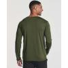 imageReal Essentials 4 Pack Mens DryFit Active Athletic Long Sleeve Pocket Crew TShirt Outdoors UPF 50 S5XLTSet 1
