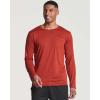 imageReal Essentials 4 Pack Mens DryFit Active Athletic Long Sleeve Pocket Crew TShirt Outdoors UPF 50 S5XLTSet 1