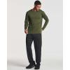 imageReal Essentials 4 Pack Mens DryFit Active Athletic Long Sleeve Pocket Crew TShirt Outdoors UPF 50 S5XLTSet 1