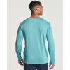 imageReal Essentials 4 Pack Mens DryFit Active Athletic Long Sleeve Pocket Crew TShirt Outdoors UPF 50 S5XLTSet 2