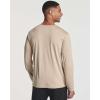 imageReal Essentials 4 Pack Mens DryFit Active Athletic Long Sleeve Pocket Crew TShirt Outdoors UPF 50 S5XLTSet 3