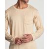 imageReal Essentials 4 Pack Mens DryFit Active Athletic Long Sleeve Pocket Crew TShirt Outdoors UPF 50 S5XLTSet 6