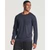imageReal Essentials 4 Pack Mens DryFit Active Athletic Long Sleeve Pocket Crew TShirt Outdoors UPF 50 S5XLTSet 7