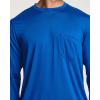 imageReal Essentials 4 Pack Mens DryFit Active Athletic Long Sleeve Pocket Crew TShirt Outdoors UPF 50 S5XLTSet 8