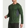 imageReal Essentials 4 Pack Mens Long Sleeve Dry Fit T Shirts Hiking Fishing Workout Gym Work Sun UPF 50 Wicking Running TeeSet D