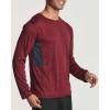 imageReal Essentials 4 Pack Mens Long Sleeve Dry Fit T Shirts Hiking Fishing Workout Gym Work Sun UPF 50 Wicking Running TeeSet E