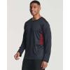 imageReal Essentials 4 Pack Mens Long Sleeve Dry Fit T Shirts Hiking Fishing Workout Gym Work Sun UPF 50 Wicking Running TeeSet F