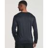 imageReal Essentials 4 Pack Mens Long Sleeve Dry Fit T Shirts Hiking Fishing Workout Gym Work Sun UPF 50 Wicking Running TeeSet F