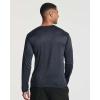 imageReal Essentials 4 Pack Mens Long Sleeve Dry Fit T Shirts Hiking Fishing Workout Gym Work Sun UPF 50 Wicking Running TeeSet L