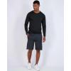 imageReal Essentials 4 Pack Mens Long Sleeve Dry Fit T Shirts Hiking Fishing Workout Gym Work Sun UPF 50 Wicking Running TeeSet M
