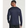 imageReal Essentials 4 Pack Mens Long Sleeve Dry Fit T Shirts Hiking Fishing Workout Gym Work Sun UPF 50 Wicking Running TeeSet a