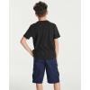 imageReal Essentials 5 Pack Boys Cotton Short Sleeve Crew Neck TShirts  Casual Athletic Outdoor Shirts for Teens Ages 418Set 3