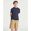 imageReal Essentials 5 Pack Boys Cotton Short Sleeve Crew Neck TShirts  Casual Athletic Outdoor Shirts for Teens Ages 418Set 3