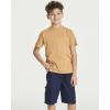 imageReal Essentials 5 Pack Boys Cotton Short Sleeve Crew Neck TShirts  Casual Athletic Outdoor Shirts for Teens Ages 418Set 4