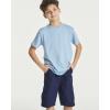 imageReal Essentials 5 Pack Boys Cotton Short Sleeve Crew Neck TShirts  Casual Athletic Outdoor Shirts for Teens Ages 418Set 8