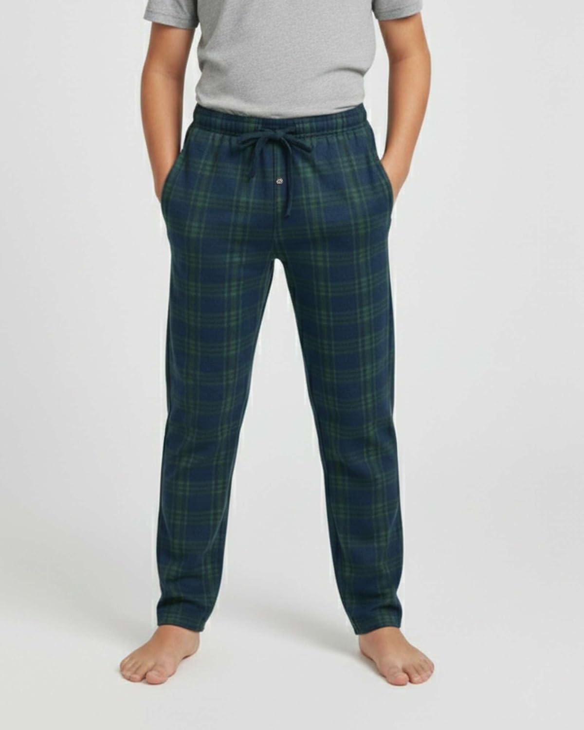 imageReal Essentials 3 Pack Boys Fleece Pajama Pants Soft PJ Bottoms for Kids Youth Teens Sleepwear Ages 518Set 1
