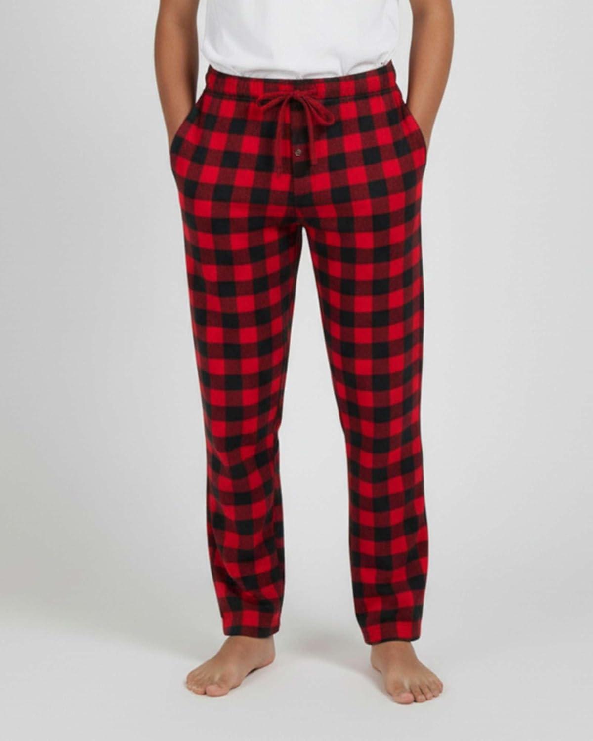 imageReal Essentials 3 Pack Boys Fleece Pajama Pants Soft PJ Bottoms for Kids Youth Teens Sleepwear Ages 518Set 3