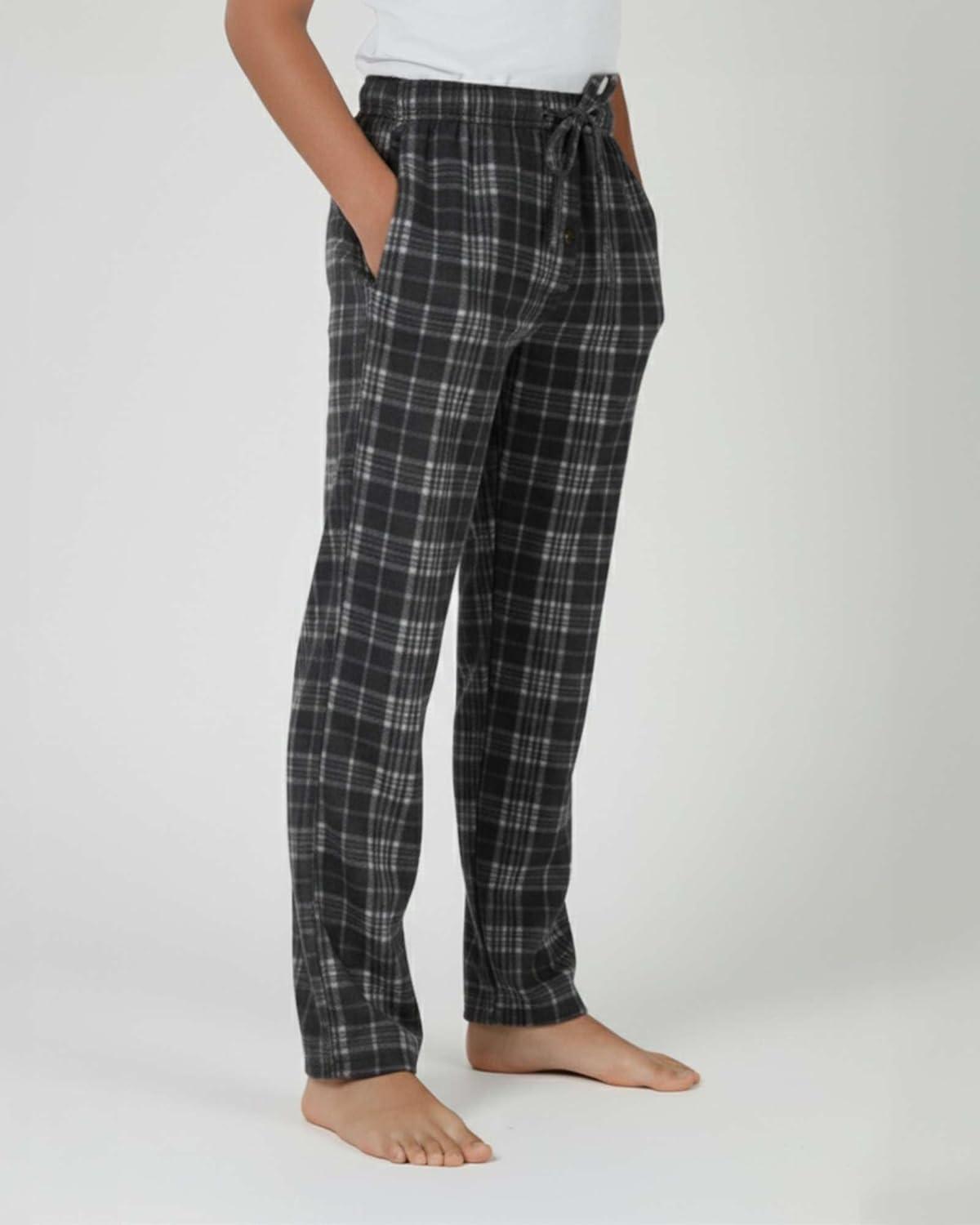 imageReal Essentials 3 Pack Boys Fleece Pajama Pants Soft PJ Bottoms for Kids Youth Teens Sleepwear Ages 518Set 8