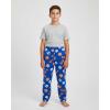 imageReal Essentials 3 Pack Boys Fleece Pajama Pants Soft PJ Bottoms for Kids Youth Teens Sleepwear Ages 518Set 6