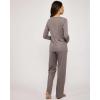 imageReal Essentials 3 Pack Womens Soft Cotton Long Sleeve Pajama Set with Pants  Lounge Sets for Women Available In PlusSet 1