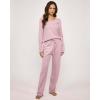imageReal Essentials 3 Pack Womens Soft Cotton Long Sleeve Pajama Set with Pants  Lounge Sets for Women Available In PlusSet 3
