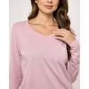 imageReal Essentials 3 Pack Womens Soft Cotton Long Sleeve Pajama Set with Pants  Lounge Sets for Women Available In PlusSet 3