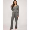 imageReal Essentials 3 Pack Womens Soft Cotton Long Sleeve Pajama Set with Pants  Lounge Sets for Women Available In PlusSet 4