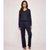 imageReal Essentials 3 Pack Womens Soft Cotton Long Sleeve Pajama Set with Pants  Lounge Sets for Women Available In PlusSet 4