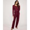 imageReal Essentials 3 Pack Womens Soft Cotton Long Sleeve Pajama Set with Pants  Lounge Sets for Women Available In PlusSet 5