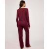 imageReal Essentials 3 Pack Womens Soft Cotton Long Sleeve Pajama Set with Pants  Lounge Sets for Women Available In PlusSet 5
