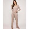 imageReal Essentials 3 Pack Womens Soft Cotton Long Sleeve Pajama Set with Pants  Lounge Sets for Women Available In PlusSet 6