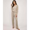 imageReal Essentials 3 Pack Womens Soft Cotton Long Sleeve Pajama Set with Pants  Lounge Sets for Women Available In PlusSet 7