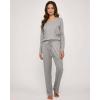 imageReal Essentials 3 Pack Womens Soft Cotton Long Sleeve Pajama Set with Pants  Lounge Sets for Women Available In PlusSet 8