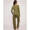 imageReal Essentials 3 Pack Womens Soft Cotton Long Sleeve Pajama Set with Pants  Lounge Sets for Women Available In PlusSet 8