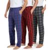 imageReal Essentials 3 Pack Mens Fleece Pajama Pants Loungewear Soft Pj Bottoms Sleepwear Pockets Big ampamp Tall AvailableSet B