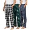 imageReal Essentials 3 Pack Mens Fleece Pajama Pants Loungewear Soft Pj Bottoms Sleepwear Pockets Big ampamp Tall AvailableSet C