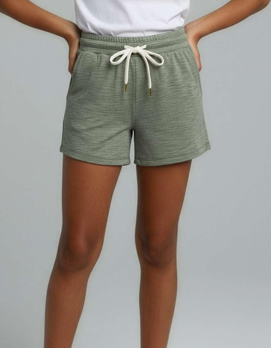 imageReal Essentials 3 Pack Girls Lounge Soft Comfy Shorts with Drawstring  Everyday Shorts for Kids Youth Teens with PocketsSet 5