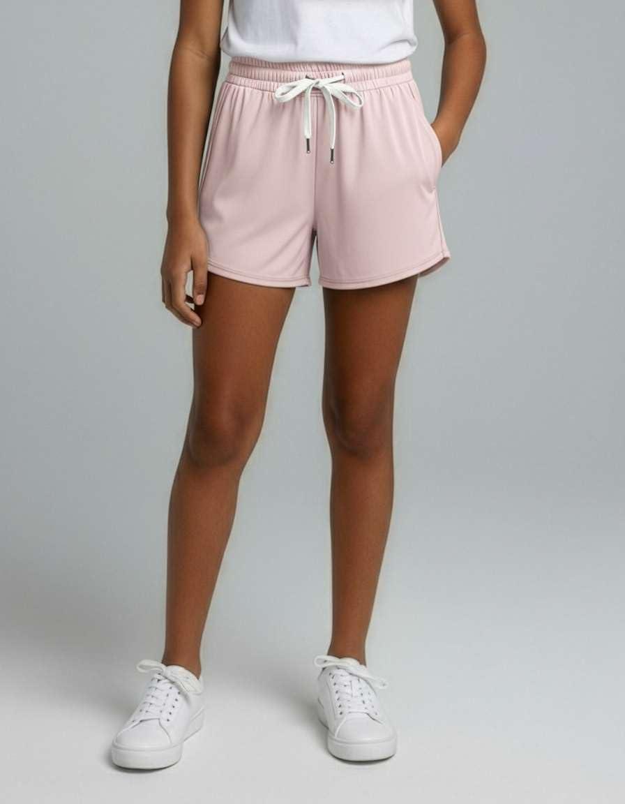 imageReal Essentials 3 Pack Girls Lounge Soft Comfy Shorts with Drawstring  Everyday Shorts for Kids Youth Teens with PocketsSet 6