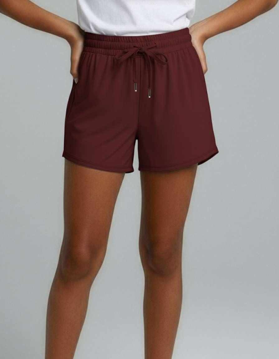 imageReal Essentials 3 Pack Girls Lounge Soft Comfy Shorts with Drawstring  Everyday Shorts for Kids Youth Teens with PocketsSet 7