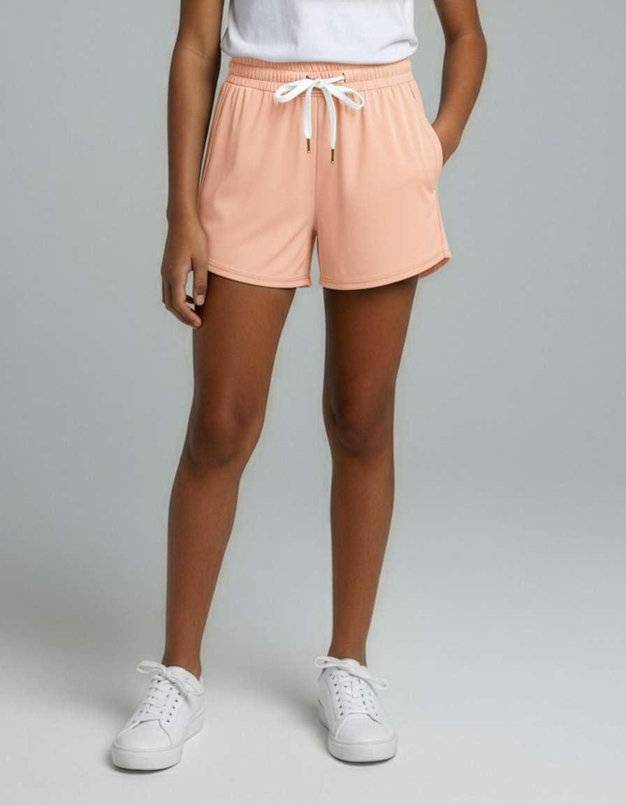 imageReal Essentials 3 Pack Girls Lounge Soft Comfy Shorts with Drawstring  Everyday Shorts for Kids Youth Teens with PocketsSet 9