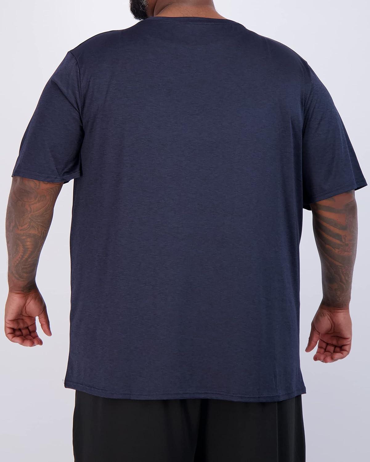 imageReal Essentials 3 Pack Mens Big ampamp Tall Short Sleeve VNeck Athletic TShirt DryFit Workout Shirts Moisture Wicking 3X5XSet 10