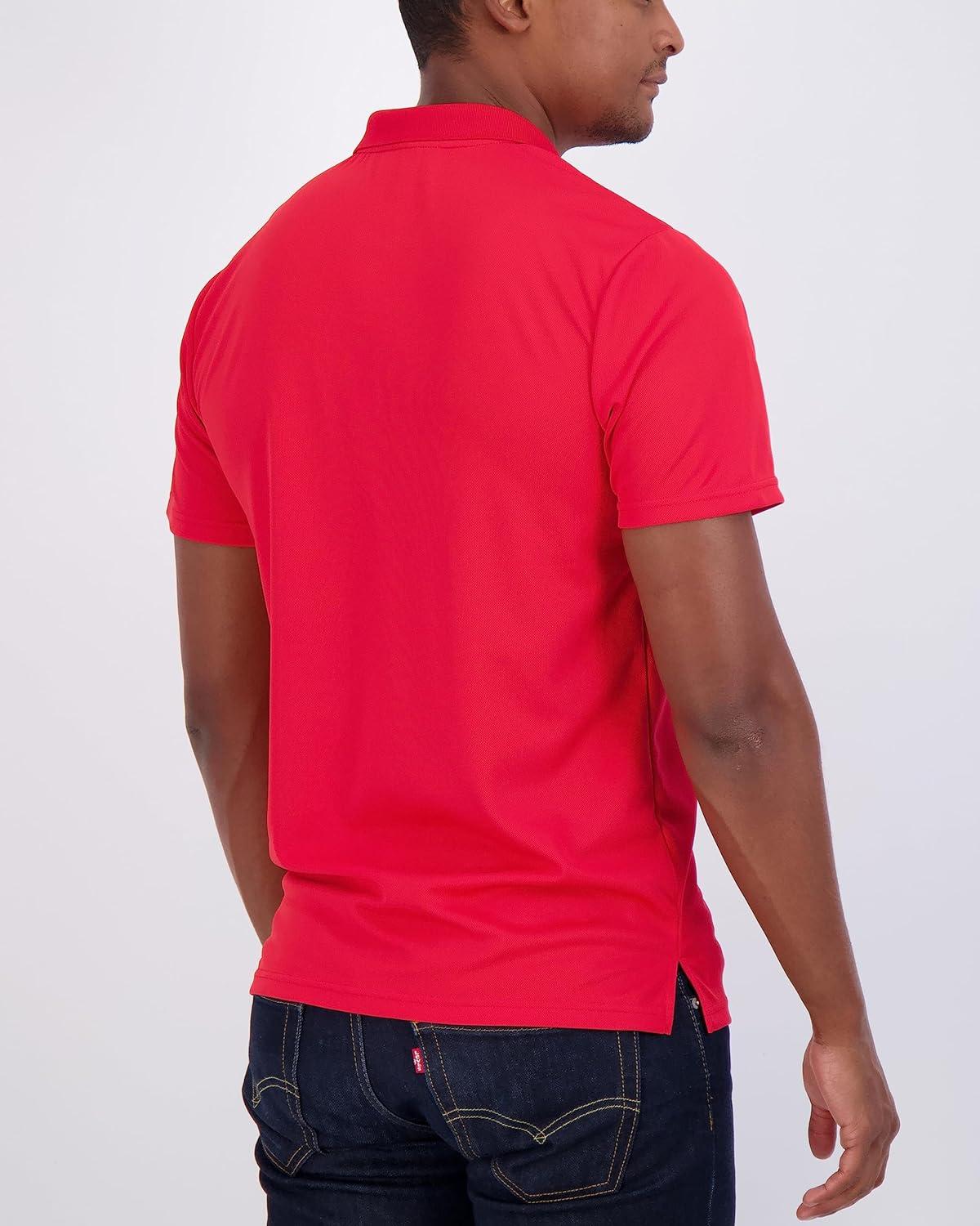 imageReal Essentials 3 Pack Mens Short Sleeve DryFit Collared Polo Shirt with Pocket  Active Casual Available Big ampamp TallSet 5