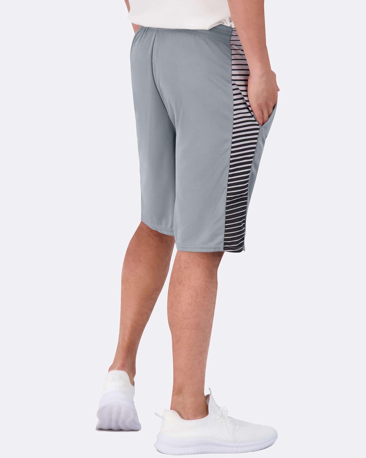 imageReal Essentials 5 Pack Mens 9quot Mesh Shorts  Athletic Gym Workout Basketball Running Casual Lounge Activewear PocketsSet I