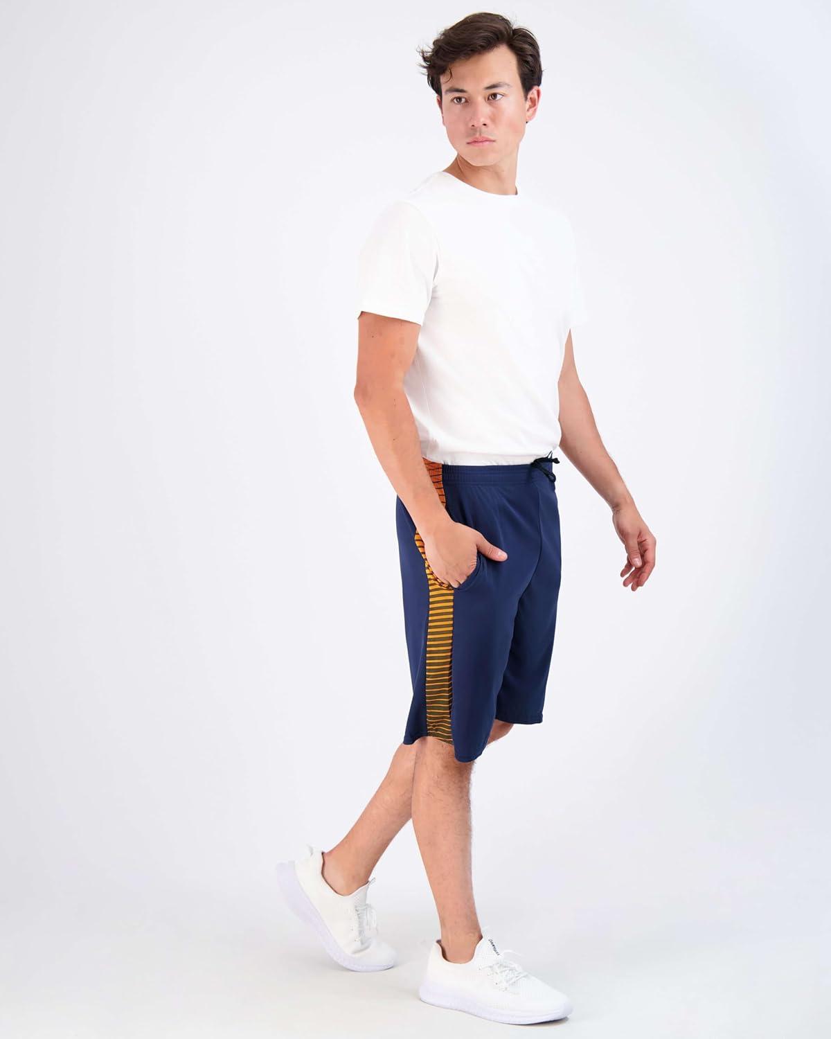 imageReal Essentials 5 Pack Mens 9quot Mesh Shorts  Athletic Gym Workout Basketball Running Casual Lounge Activewear PocketsSet I