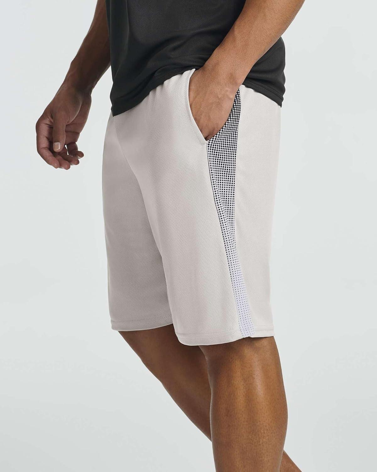 imageReal Essentials 5 Pack Mens 9quot Mesh Shorts  Athletic Gym Workout Basketball Running Casual Lounge Activewear PocketsSet J