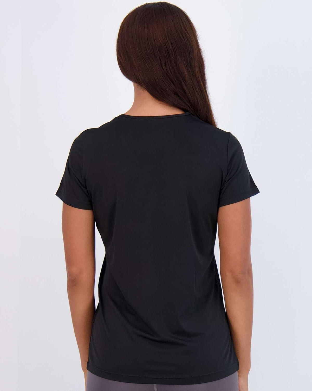 imageReal Essentials 5 Pack Womens Short Sleeve TShirts Workout Tops Fitness Pilates Gym Activewear Athletic Plus AvailableSet 6