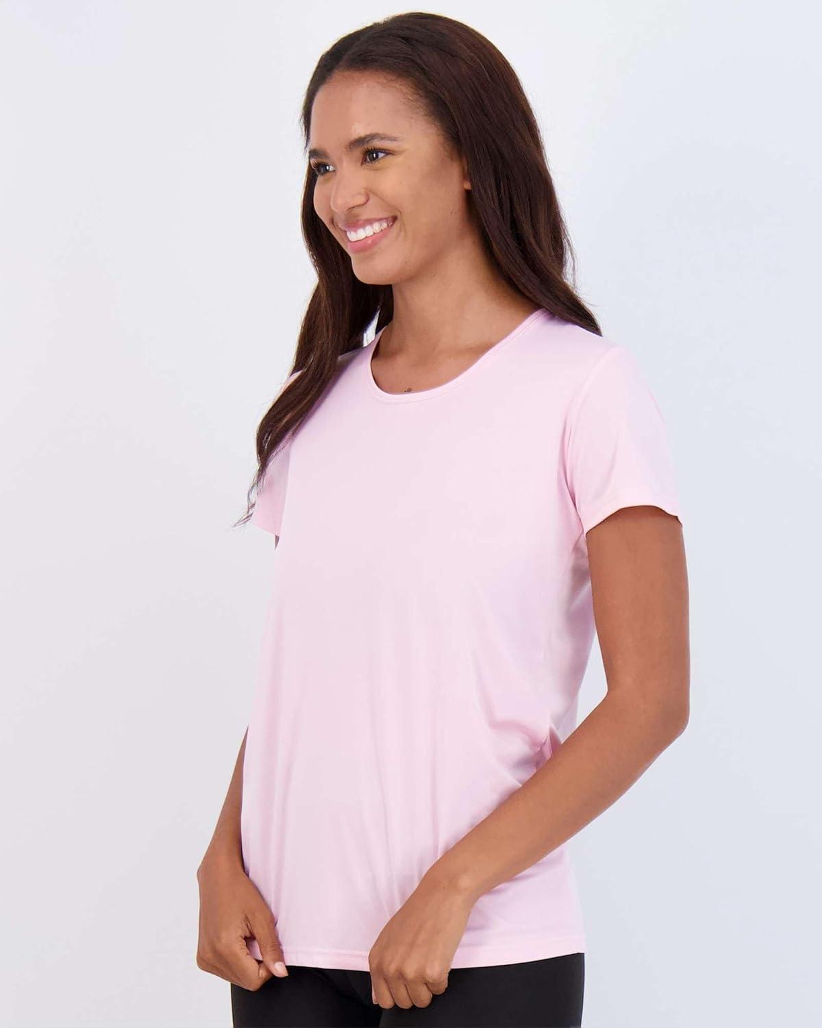 imageReal Essentials 5 Pack Womens Short Sleeve TShirts Workout Tops Fitness Pilates Gym Activewear Athletic Plus AvailableSet 6