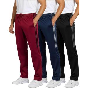 imageReal Essentials 3 Pack Mens Sweatpants  Athletic Track Pants with Pockets  Workout Running ampamp Lounge Big and TallSet 6