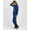 imageReal Essentials 2 Pack Womens Comfy Pajama Sets  Short ampamp Long Sleeve Ladies Loungewear Sleepwear PJs Available In PlusSet G Blue  Pink